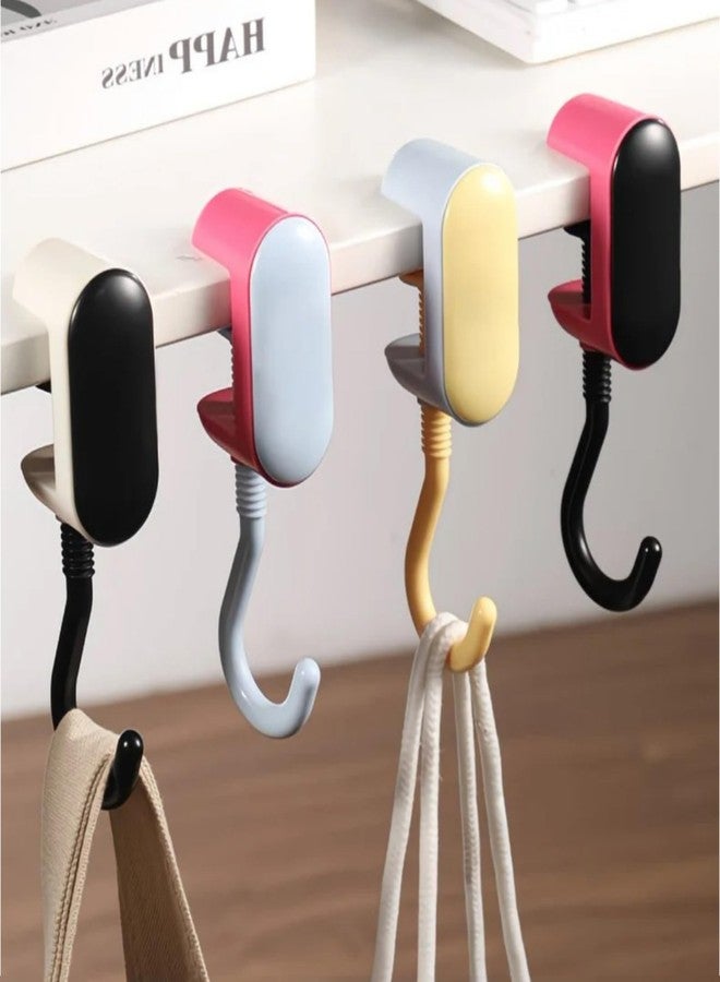 Turutu 3 Pcs Adjustable Desk Hook for Bag, No Drilling Bag Hanger, Table Hook for Various Thickness Desks, Ideal for Hanging Backpacks, Headphones, Umbrellas, Purses, Keys - Image 4